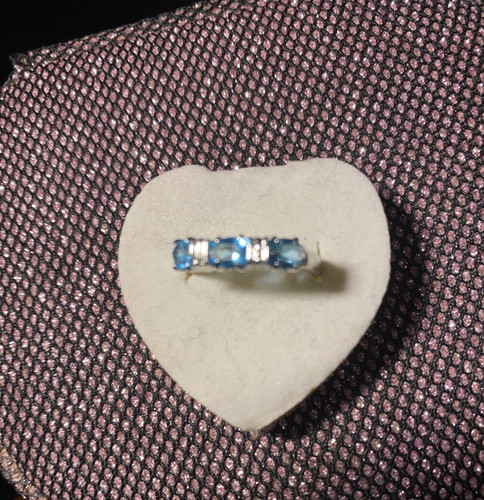 Merveilleuse bague topaze et - bague,