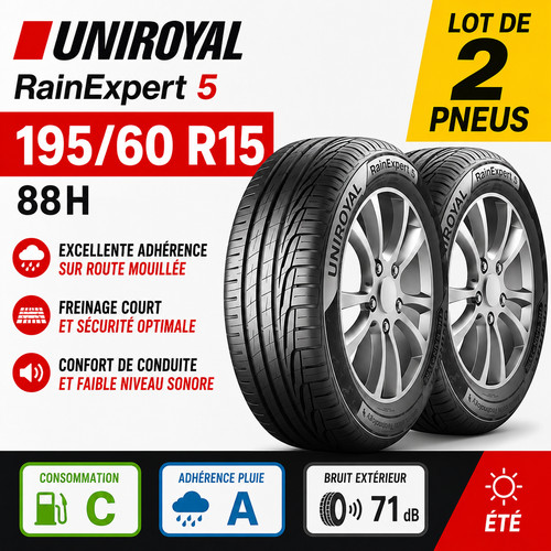Lot pneus 195 r15 - de, 2