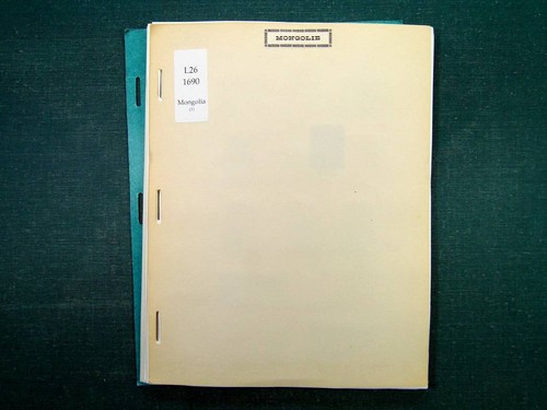 Collection mongolie 1926 1966 - collection,