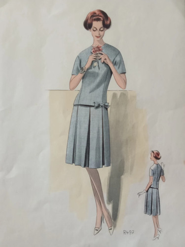 Modèle vintage butterick r496 - butterick,