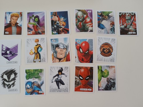 Lot stickers marvel leclerc - stickers,