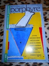 Revue Porphyre, préparateur