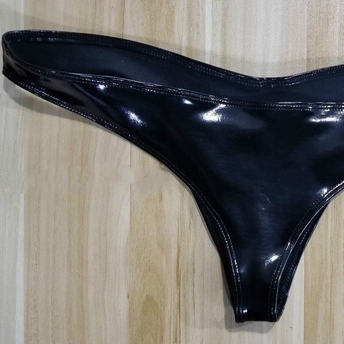 Hommes latex slip brillant - latex,