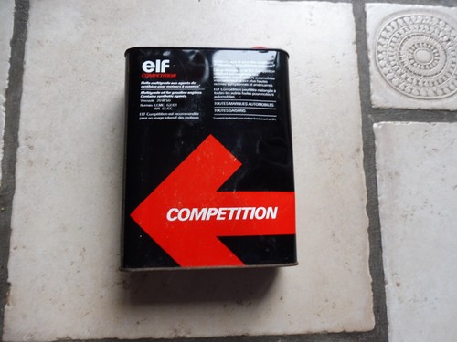Bidon litres vide huile elf - 2,