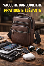 Sacoche Bandoulière Homme PVC