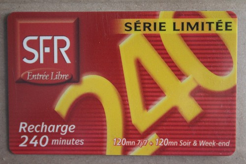 Telecarte sfr recharge 240 - telecarte,