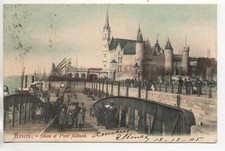 BELGIQUE - BELGIE - old Postcard - ANVERS Steen et pont Flottant - carte couleur