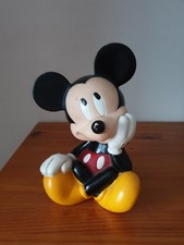 Tirelire Mickey Mouse Disney Applause vintage en plastique 12x15x21 cm