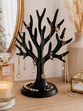 Porte Bijoux Arbre Noir 22cm