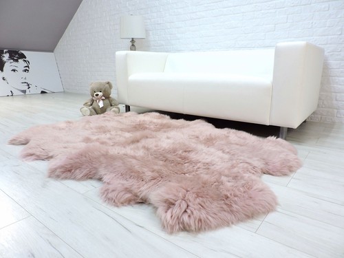 Rose quatre tapis peau - quatre, de