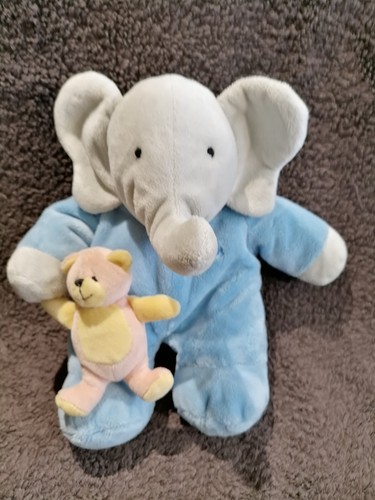 Doudou peluche babar - bleu, et