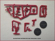 BLACKSTONE FORTRESS Figurine RATLING TWINS REIN & RAUS + Cartes & Socle