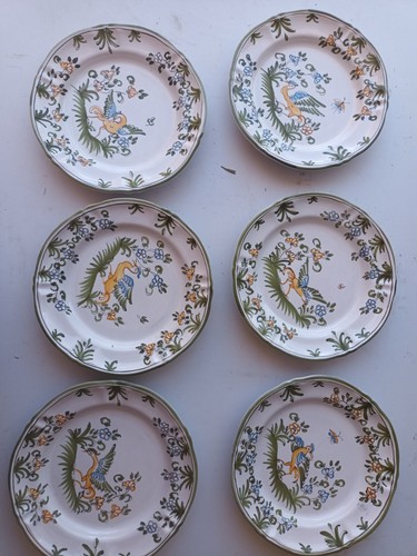 Lot assiettes dessert en - lot,6,
