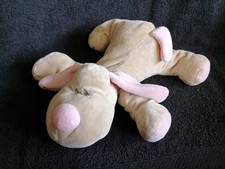doudou peluche chien beige