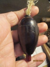 Ancien interrupteur Bakélite Laiton Poire Gland bois d'ancienne  Lustre Applique