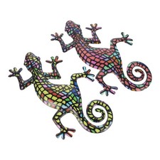  2 Pcs Sculpture Murale Metal