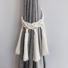 Embrasse de rideau en macramé style bohème, décoration pour la maison et