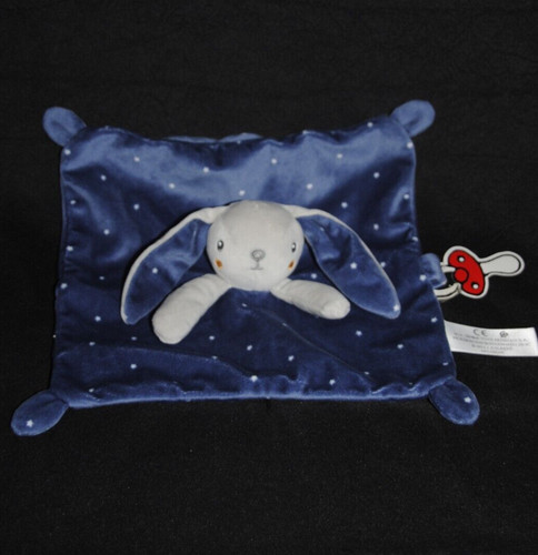 Doudou plat lapin bleu - 🐰,