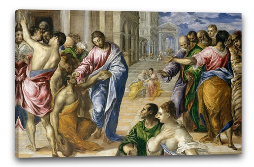 Toile cadres greco christ - -,