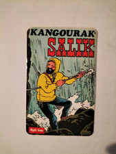 AUTOCOLLANT TINTIN HADDOCK KANGOURAK SALIK  13 X 8,4 CM TBE (AL11)