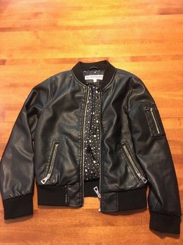 Girls black jacket size - black, 14