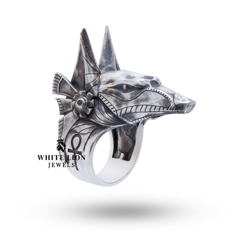Bague homme anubis dieu - bague,