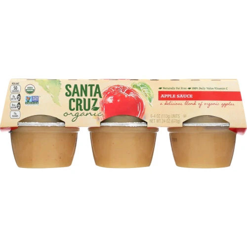 Compote pommes 6pk org - pommes,