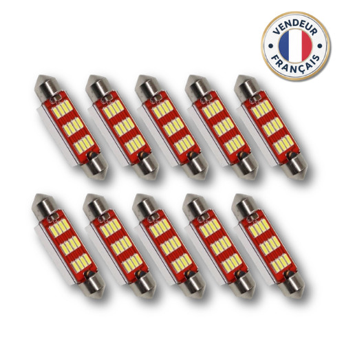 10x ampoules c10w navette - c10w, led