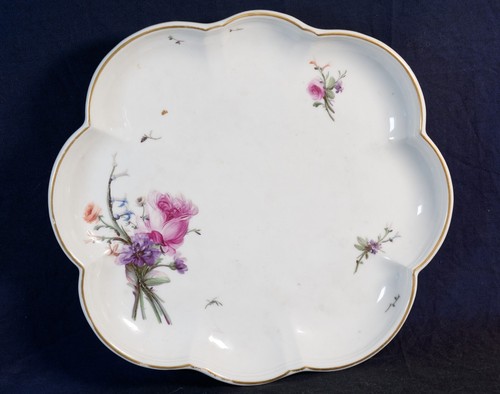 Porcelaine plat polylobé - porcelaine,