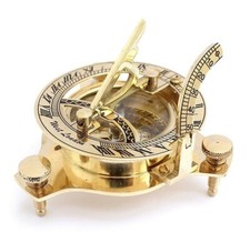 Cadran Solaire Boussole Laiton Construction Navigation Instrument Cadeaux pour