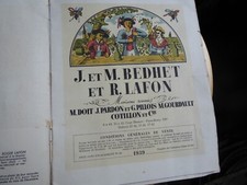 Catalogue de vin Bedhet et Lafon 1939 illustration Henri Cadiou