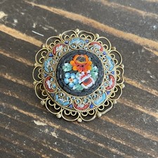 Broche En Micro Mosaïque 