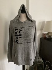 Sweat à capuche SUPERDRY taille 38 gris très bon état 