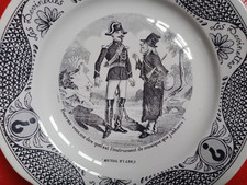 ASSIETTE PARLANTE SARREGUEMINES (REEDITION non signé) Les Devinettes - Violon