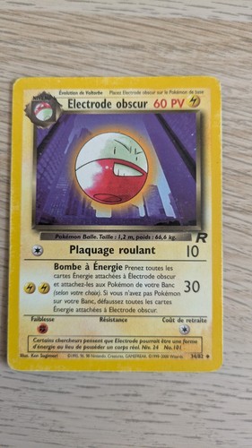 Carte pokémon electrode - carte, fr