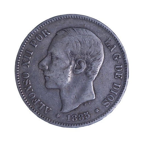 Espagne pesetas alphonse - espagne-5, xii