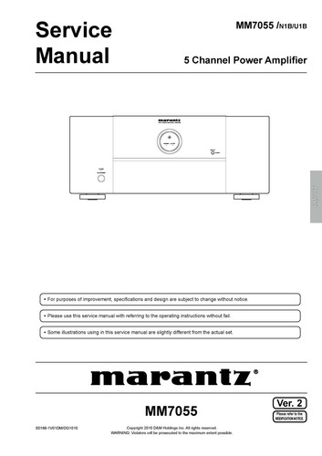 Service manuel instructions - service,