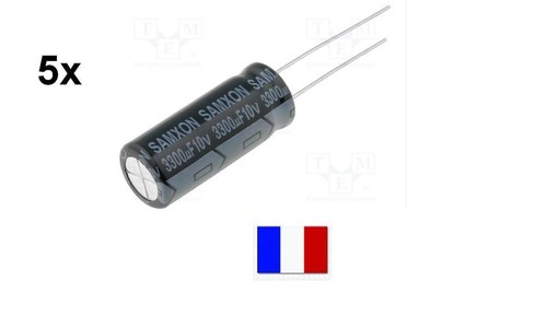 Lot condensateur chimique - 5x,