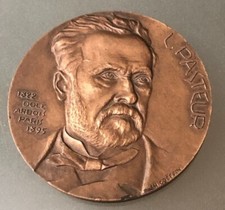 Médaille bronze Louis Pasteur