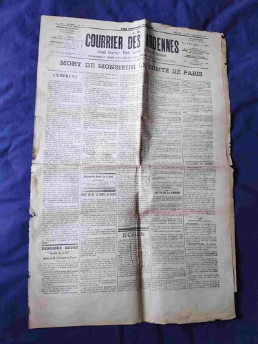 Courrier des ardennes 1894 - ardennes,