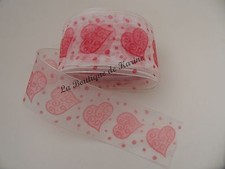 4 Mètres RUBAN ORGANZA ROSE