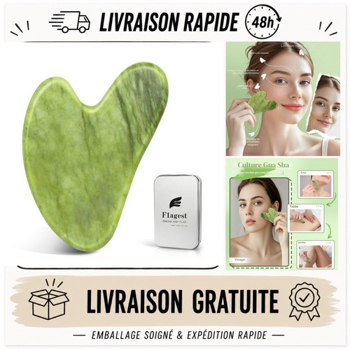 Gua sha visage jade - sha, naturel