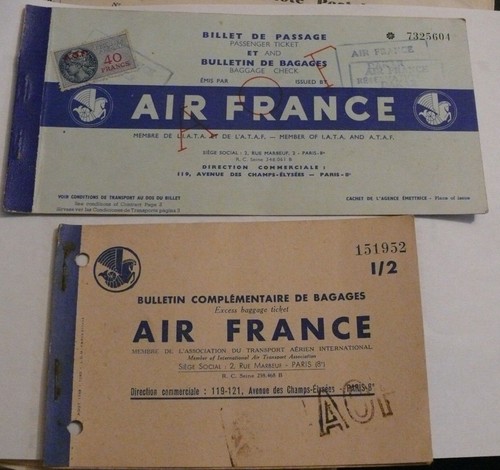 Ancien billet avion air - ancien,
