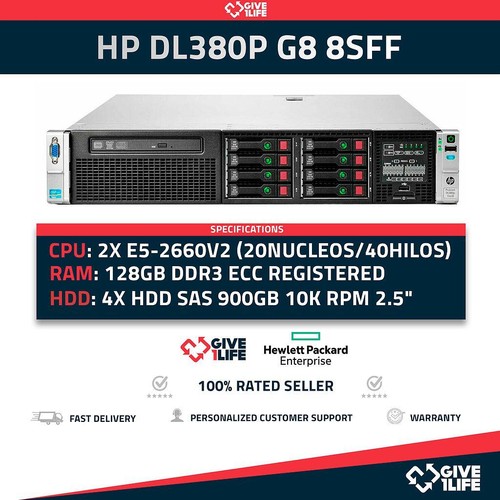 Rack serveur dl380p 8sff - serveur, g8