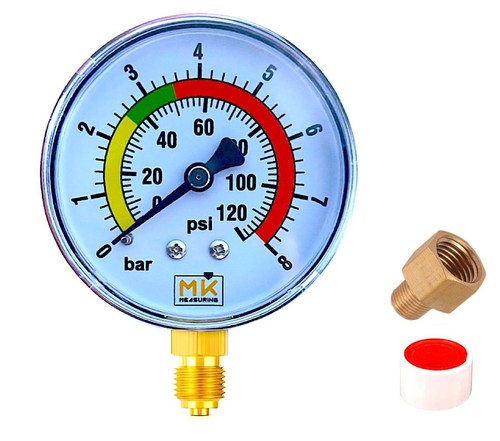 Manomètre eau bar - eau, 0–8