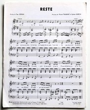 Partition vintage sheet music