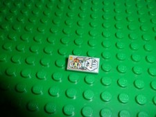 LEGO Tile 1x2 Silver Orange