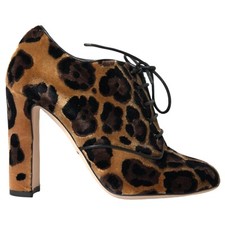 Bottes À Lacets En Poils De