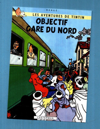 Tintin carte postale - carte,