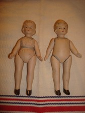 2 poupée   biscuit ancienne  mignonette 13 cm , 1798dc8